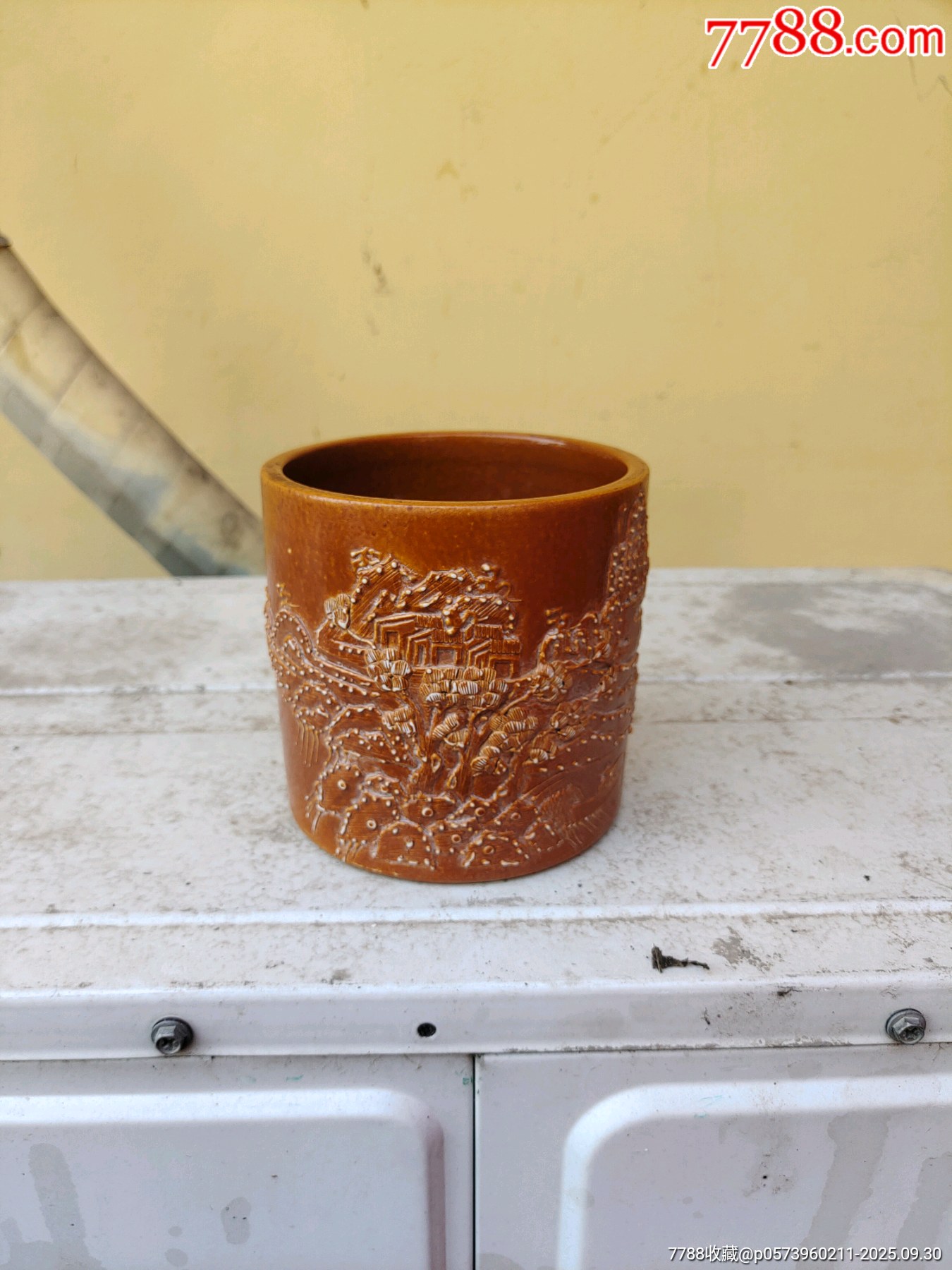 民国名家王炳荣瓷笔筒-笔筒-7788旧书网