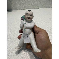 民国游隆盛造粉彩五子弥勒佛-雕塑瓷/瓷雕-7788旧书网