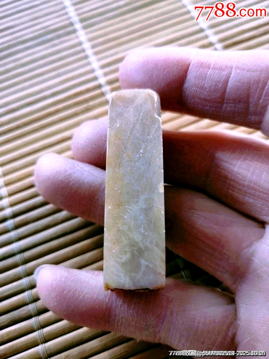 老寿山冻石印章_寿山石_传播美好【7788铜炉收藏】