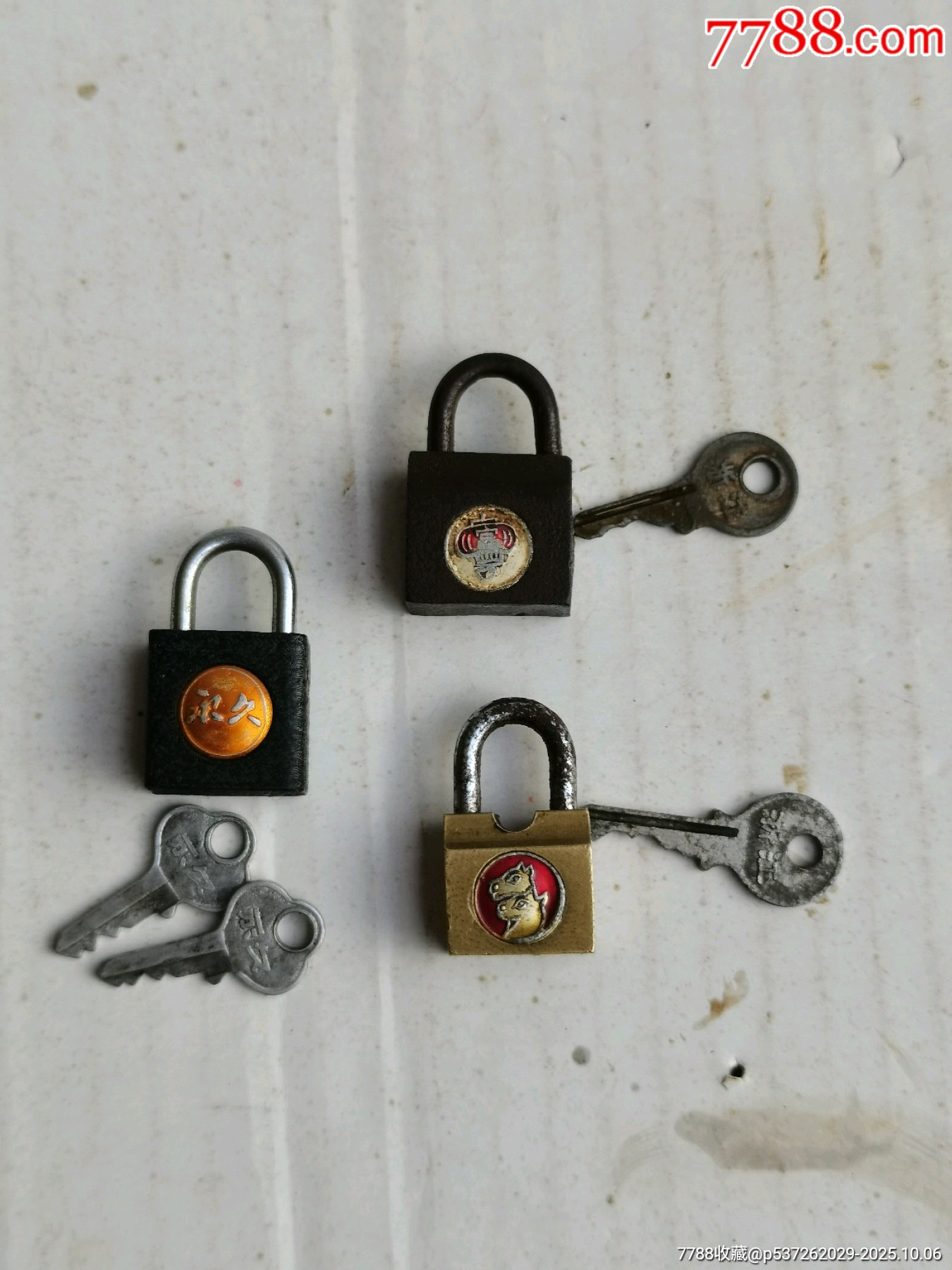 好品相老铁锁,迷你小铁锁,怀旧小铁锁-价格:50元-se108829543-铁锁/铁钥匙-零售-7788收藏__收藏热线