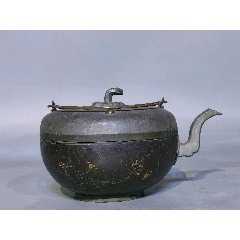 古錫，中国古美術古錫器茶壺酒壺，稀有物，清時代，古屋から藏出し 古錫，中国古美術古錫器茶壺酒壺，稀有物，清時代，古屋