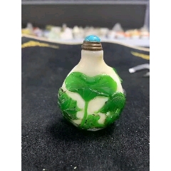 创汇期老琉璃套料鼻烟壶，_旧鼻烟壶_藏富天下【7788旧书网】
