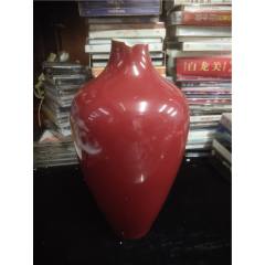 清代红釉水孟-红釉瓷-7788红宝书