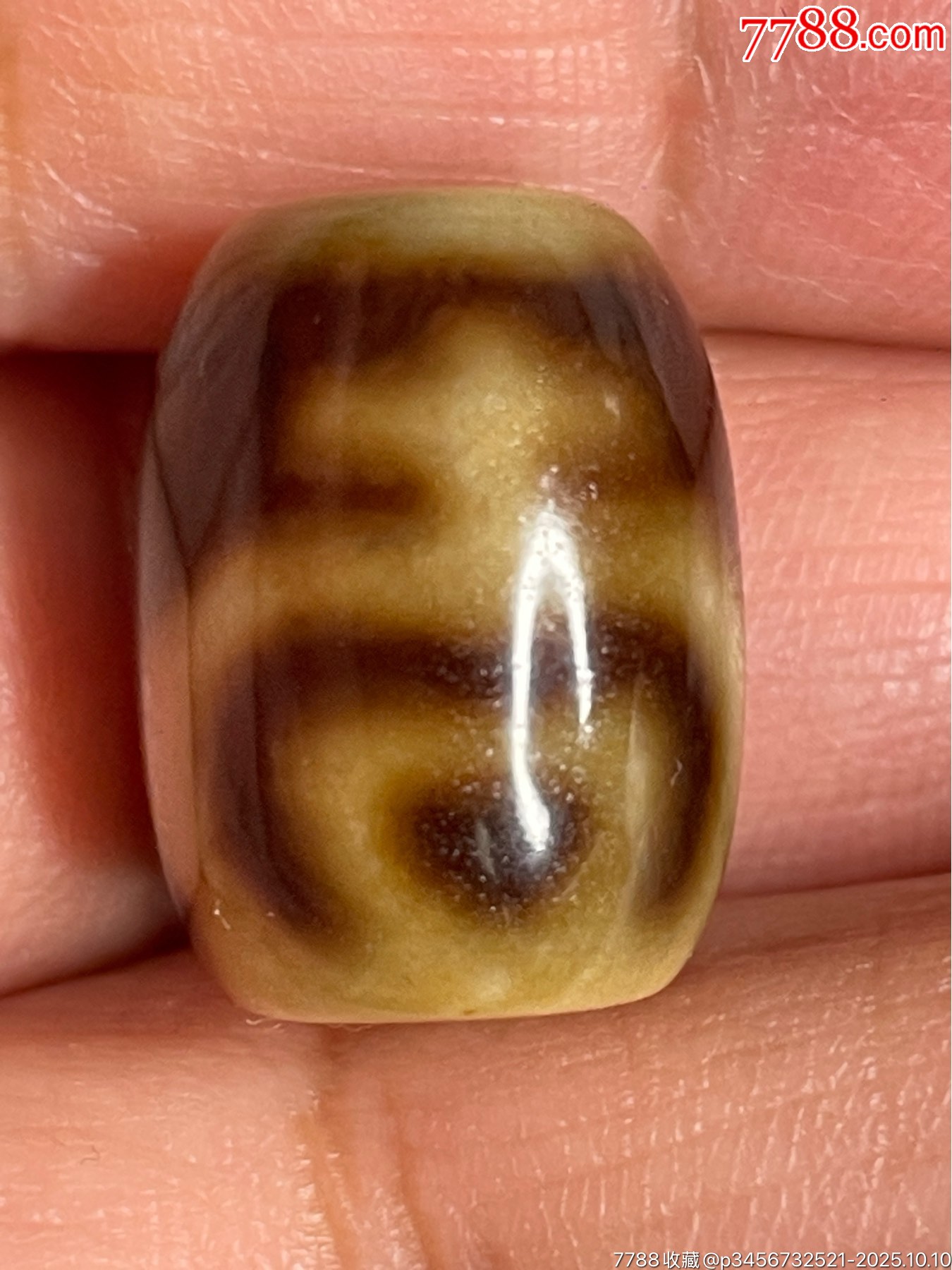 藏传玛瑙宝瓶吉字天珠17x13mm_玛瑙_图片鉴赏_收藏价格_7788铜器收藏
