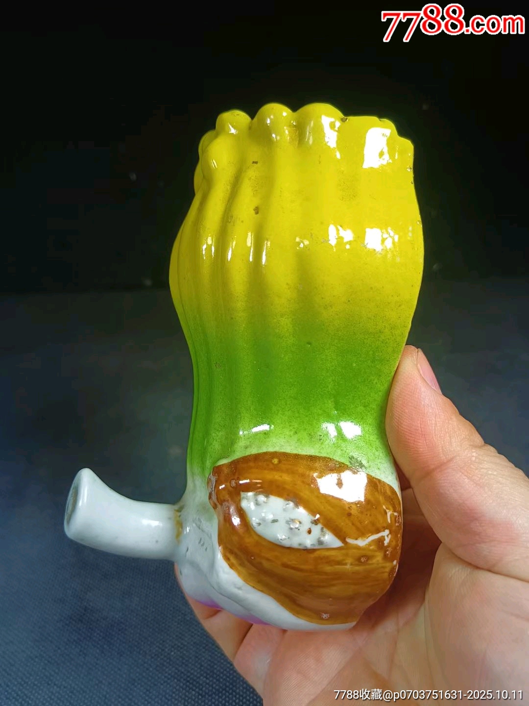 （全品）民國(guó)粉彩佛手形壁瓶品相如圖全品尺寸：高14cm寬8cm_價(jià)格800元_第2張_7788收藏__收藏?zé)峋€