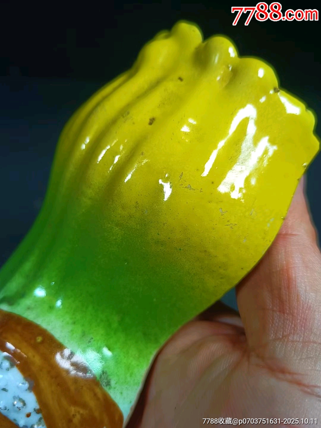 （全品）民國(guó)粉彩佛手形壁瓶品相如圖全品尺寸：高14cm寬8cm_價(jià)格800元_第7張_7788收藏__收藏?zé)峋€