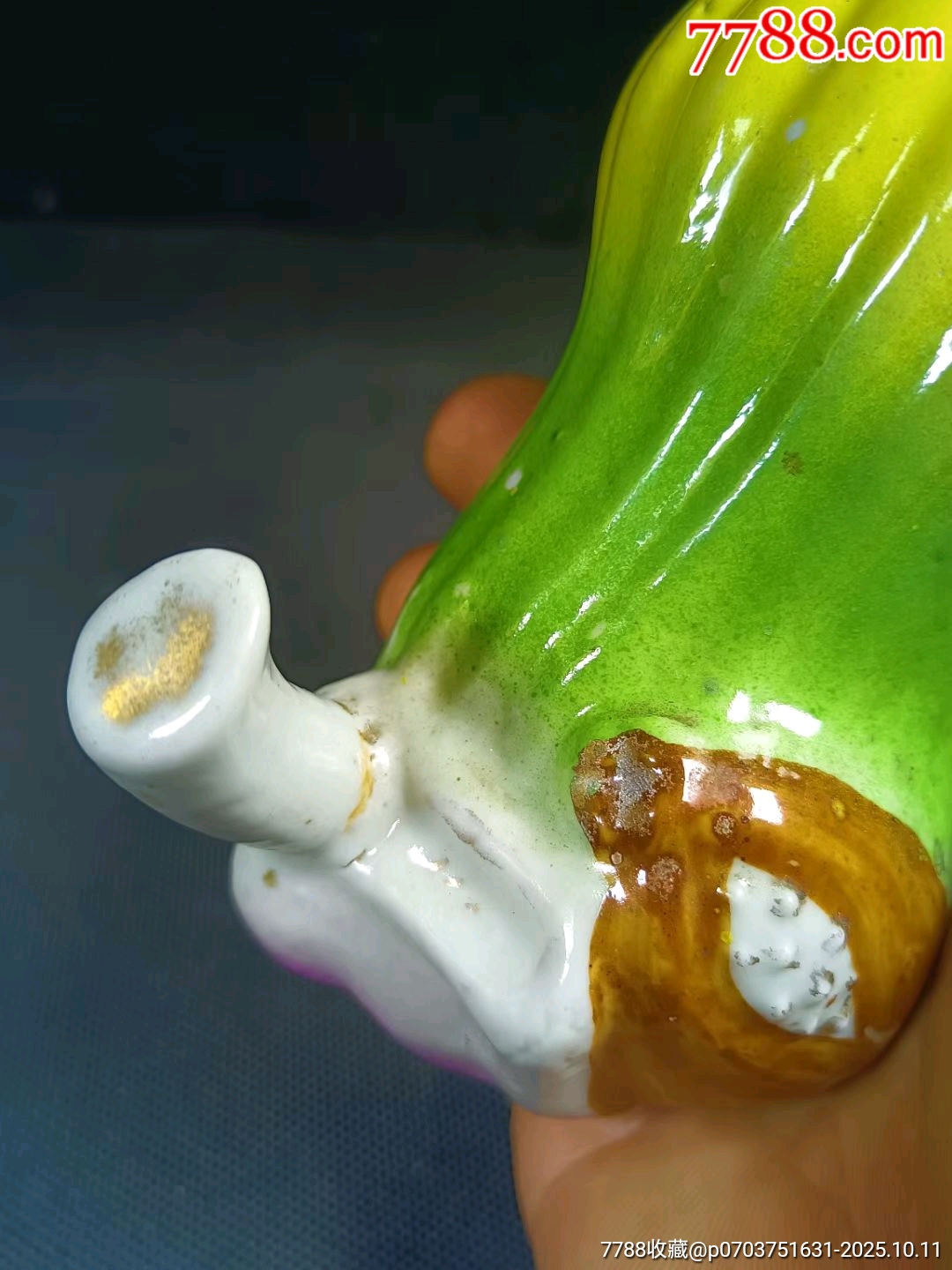 （全品）民國(guó)粉彩佛手形壁瓶品相如圖全品尺寸：高14cm寬8cm_價(jià)格800元_第8張_7788收藏__收藏?zé)峋€