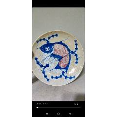 10.5◆櫟◆ 中国古玩 大明成化年製 草花図茶碗 12cm 煎茶道具 唐物骨董 [G87]Q 中国美術 古玩 粉彩草花文大皿 中国古玩大明正徳年製底款