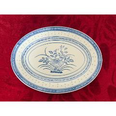 中国　大清雍正年製款　色絵　桃蝙蝠図　花生　時代箱付　M　R7657B Attributed to Qian Xuan 錢選(款) | Peach Blossom and Bird