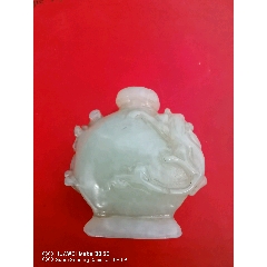 50年代新疆和田白玉手工雕塑老白玉鼻烟壶-和田玉-7788旧书网