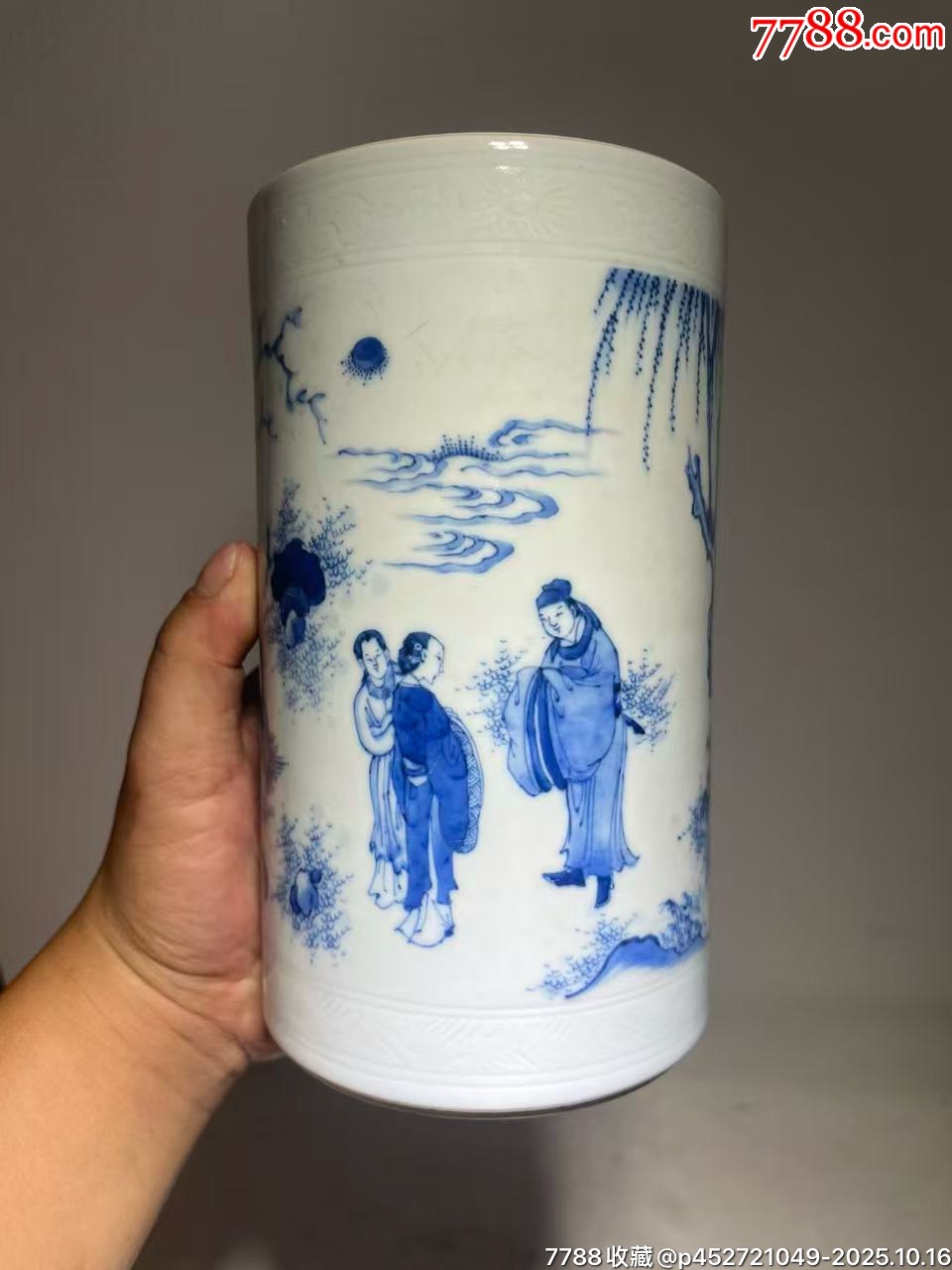 古美術 景德鎮 人民瓷廠 筆筒 青花花纹笔筒 景德镇青花笔筒-景德镇青花笔筒促销价格、景德镇青花笔筒品牌- 淘宝