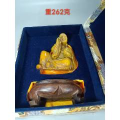 民国小叶紫檀嵌寿山石观音坐像_寿山石_大秦典藏【7788红宝书】