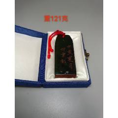 寿山石雕刻山水人物印章-寿山石印-7788红宝书