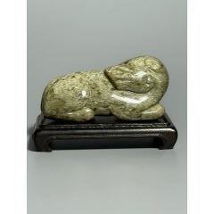 黄玉如意紋璜 和田玉 擺件 中国古玩美術唐物骨董 G3 黄玉如意紋璜 和田玉 擺件 中国古玩美術唐物骨董 G3