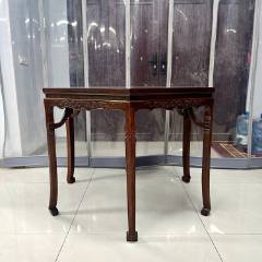 老黄花梨家具古董老黄花梨翘头案清代黄花梨海黄供桌供案明清家具_木桌