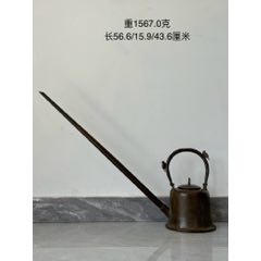 青銅花瓶 麻生 三郎作 作品名 閑象 日本昭和福寿青铜花瓶_铜