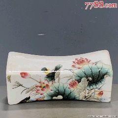 景德镇艺术瓷厂/粉彩/孔雀牡丹花瓶_旧瓷器_怀旧时光古玩店【7788