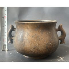 铜香炉_铜炉_江湖客古玩店【7788旧书网】