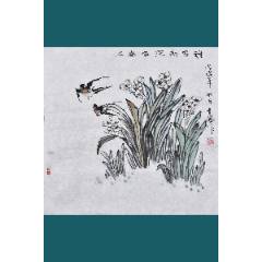 韓宗湘 宗湘 「百鳥園」 中国美術 台湾画家 掛軸 美術 骨董 韓宗湘 宗湘 「百鳥園」 中国美術 台湾画家 掛軸 美術 骨董