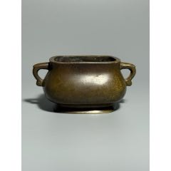 琴》本象牙彫刻 雲龍彫三足香炉 重量1355g IU894