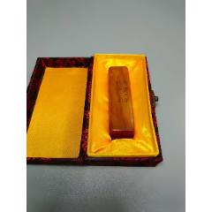 寿山石雕刻山水人物印章-寿山石印-7788红宝书