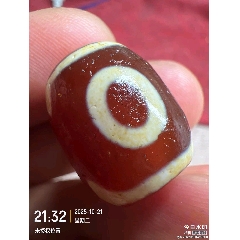 精品藏传爆老红三眼老天珠_天珠_天水如冰色【7788红宝书】