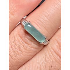 天然翡翠馬鞍形戒指