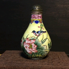 琉璃内画鼻烟壶-鼻烟壶-7788旧书网