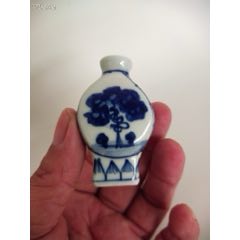 清代純手繪青花鼻煙壺，畫工精美，造型獨特別致，老味十足，保真保老-￥580 元_舊鼻煙壺_7788網(wǎng)