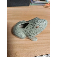 汝窑支钉烧开片釉一鸣惊人水滴砚滴_水盂/砚滴_永一利【7788旧书网】