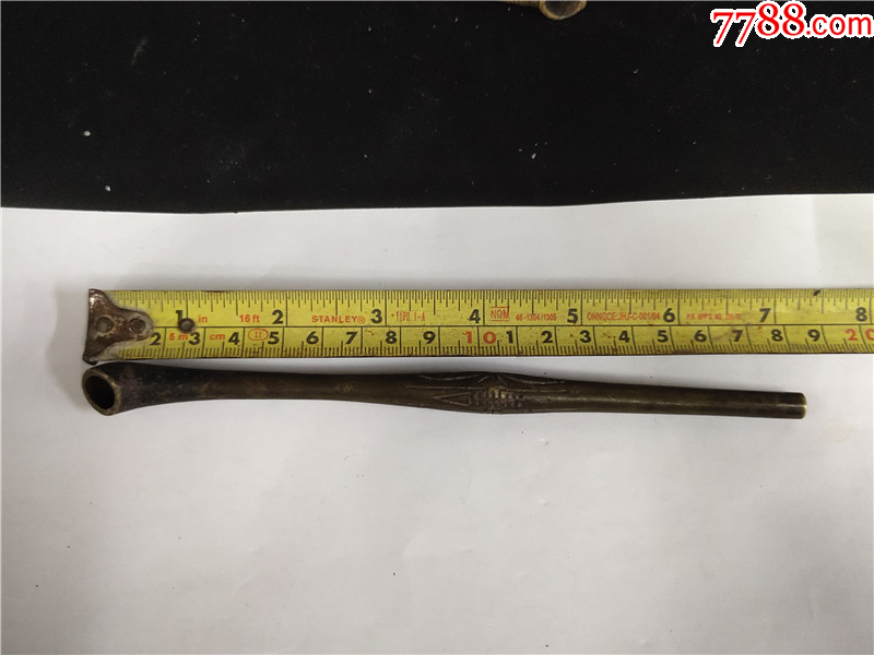 带雕刻的老铜烟枪-价格:250元-se109064507-烟杆/烟枪/烟锅-零售-7788收藏__收藏热线