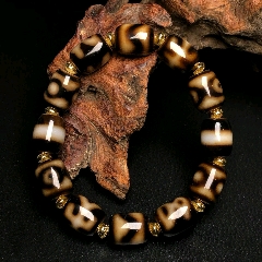 藏区回流老料高油包浆多宝天珠手串-天珠-7788旧书网