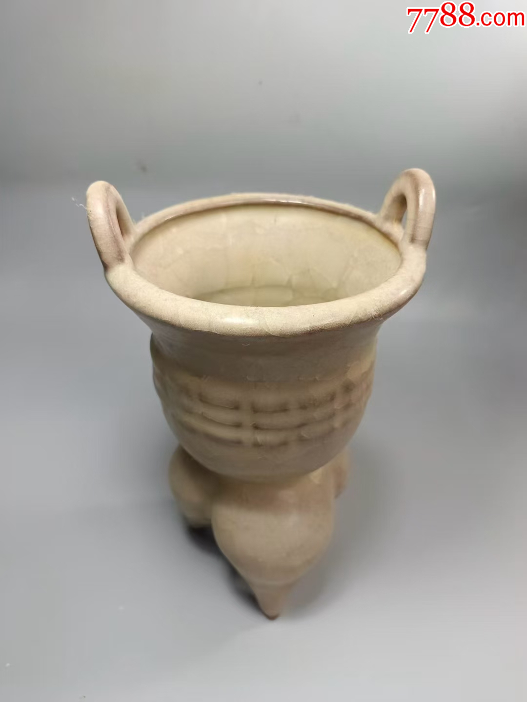 中国、青瓷三足双耳香炉、美品、 青瓷三足双耳香炉价格报价行情- 京东