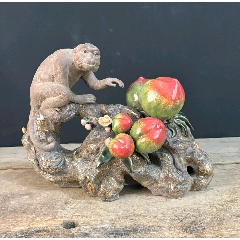 【PGT】2878 在銘 粉彩人物紋急須 民国名家粉彩侍女人物故事两系描金盖罐古瓷器