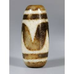 8187藏传牙黄虎牙天珠-天珠-7788红宝书