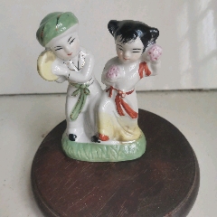 福建会馆游长子造粉彩福禄寿三星瓷塑_雕塑瓷/瓷雕_东来号【7788