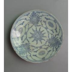 民国料彩缠枝莲碗_青花瓷_清茗叙瓷丶【7788旧书网】