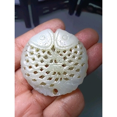 老玉锁玉佩和田玉玉器巧夺天工工痕清晰劲道十足形制巧妙-和田玉-7788旧书网