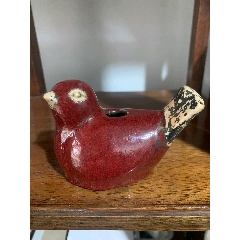 清代红釉苹果尊，-红釉瓷-7788红宝书