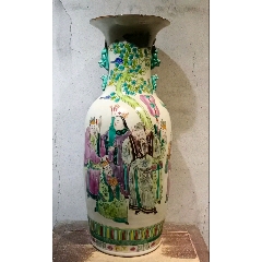 民国，洪宪年制粉彩花开富贵观音瓶。-彩绘瓷/彩瓷-7788旧书网