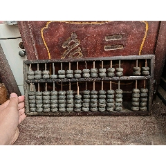 清代酸枝木制大糧行或官方糧倉專用算盤，上面刻的糧食單位非常詳細，是研究古代計量單-￥480 元_木盤/木盛具_7788網