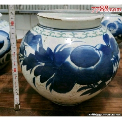 李朝青花瓷罐（包快递）-青花瓷-7788旧书网