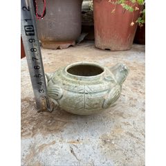 唐代越窑青瓷蛙型水盂砚滴造型独特生动-水盂/砚滴-7788集邮网