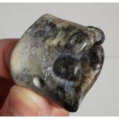 清代和田白玉镂空雕团龙玉佩-和田玉-7788玉器收藏