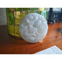 天然緬甸翡翠九尾狐吊牌(se109268631)