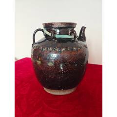 酱釉旋纹瓶 清乾隆·窑变釉弦纹荸荠瓶_LOT.2208_拍品详情_雅鉴艺术网拍品详情