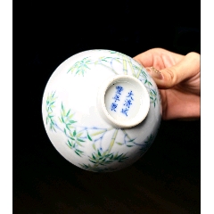 大明弘治年製 青花硯台 大明弘治年制明代碗底-青花瓷-7788旧书网