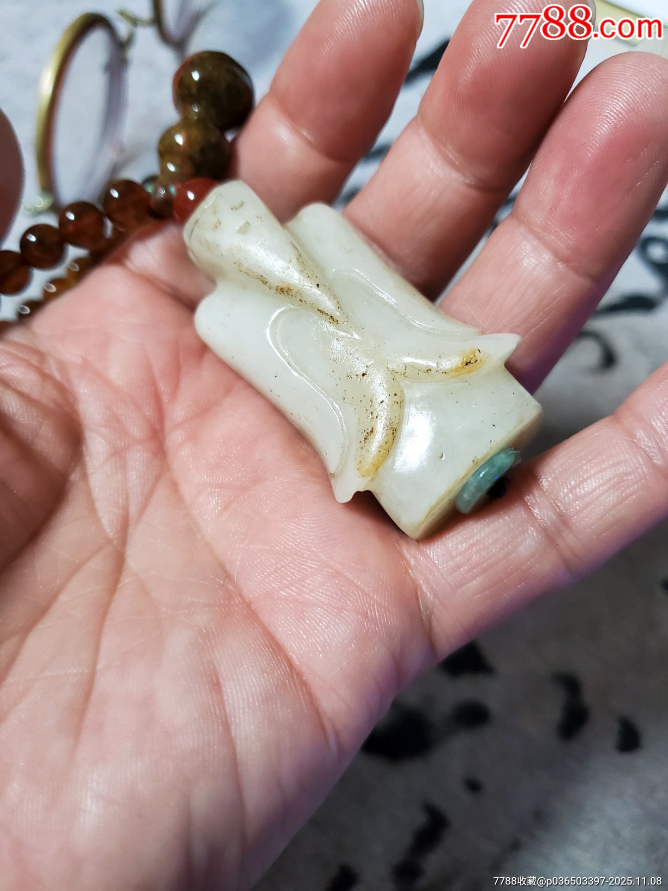 白玉翁仲掛件_價(jià)格210元_第2張_