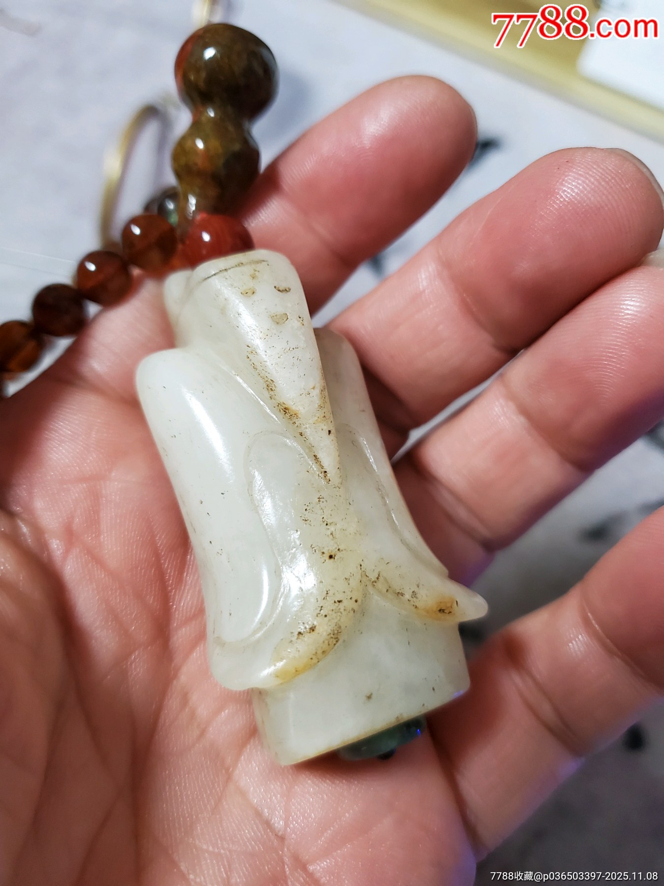 白玉翁仲掛件_價(jià)格210元_第6張_