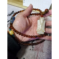 白玉翁仲掛件_和田玉_￥160